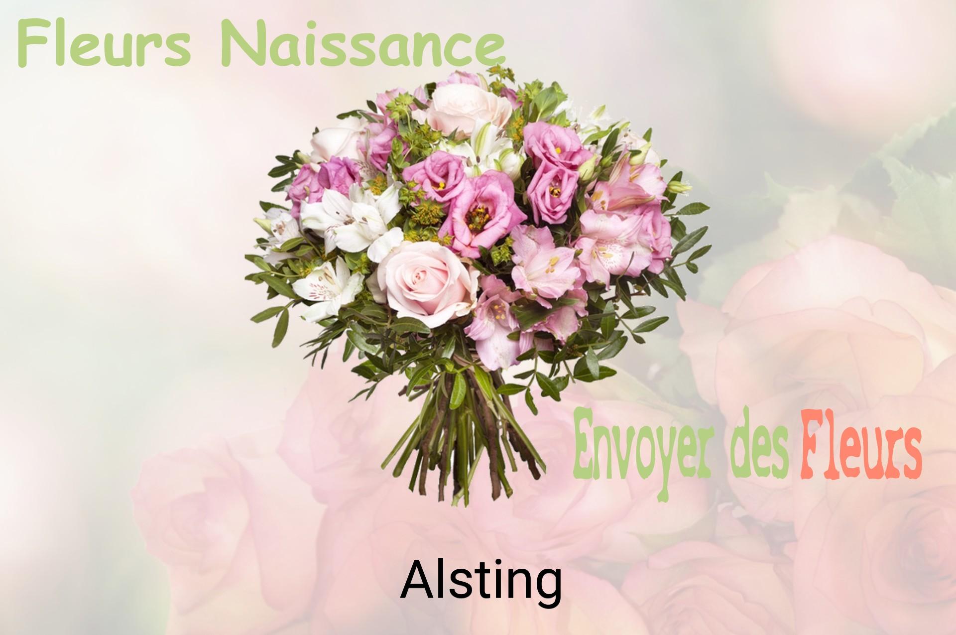 Bouquet de fleurs de naissance livré à Alsting